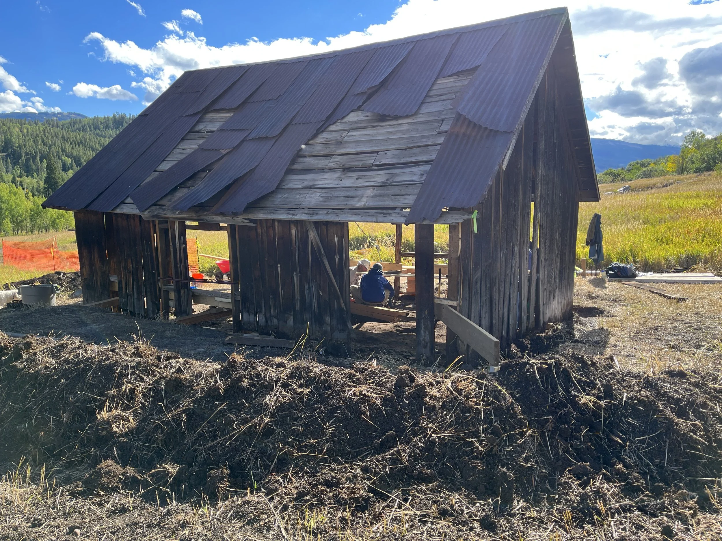 Phase 1  |  preparation for raising and stabilization of Shop