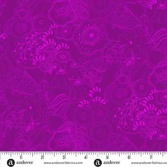 Tangle - Dark Amethyst - Andover Fabrics