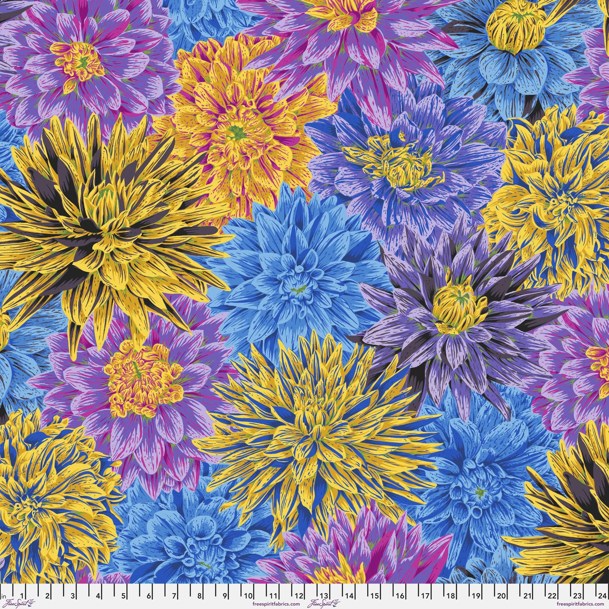 Bursting Stripes - Cool - PRE-ORDER - Kaffe Fassett Collective August 2026