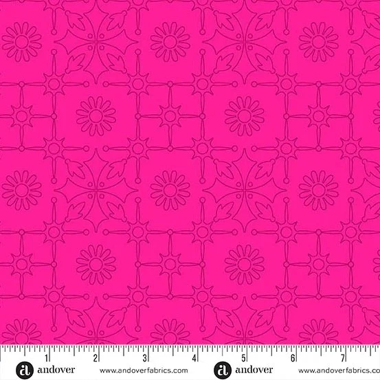 Leatherwork - Strawberry - Andover Fabrics