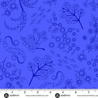 Nestled - Blueberry - Andover Fabrics