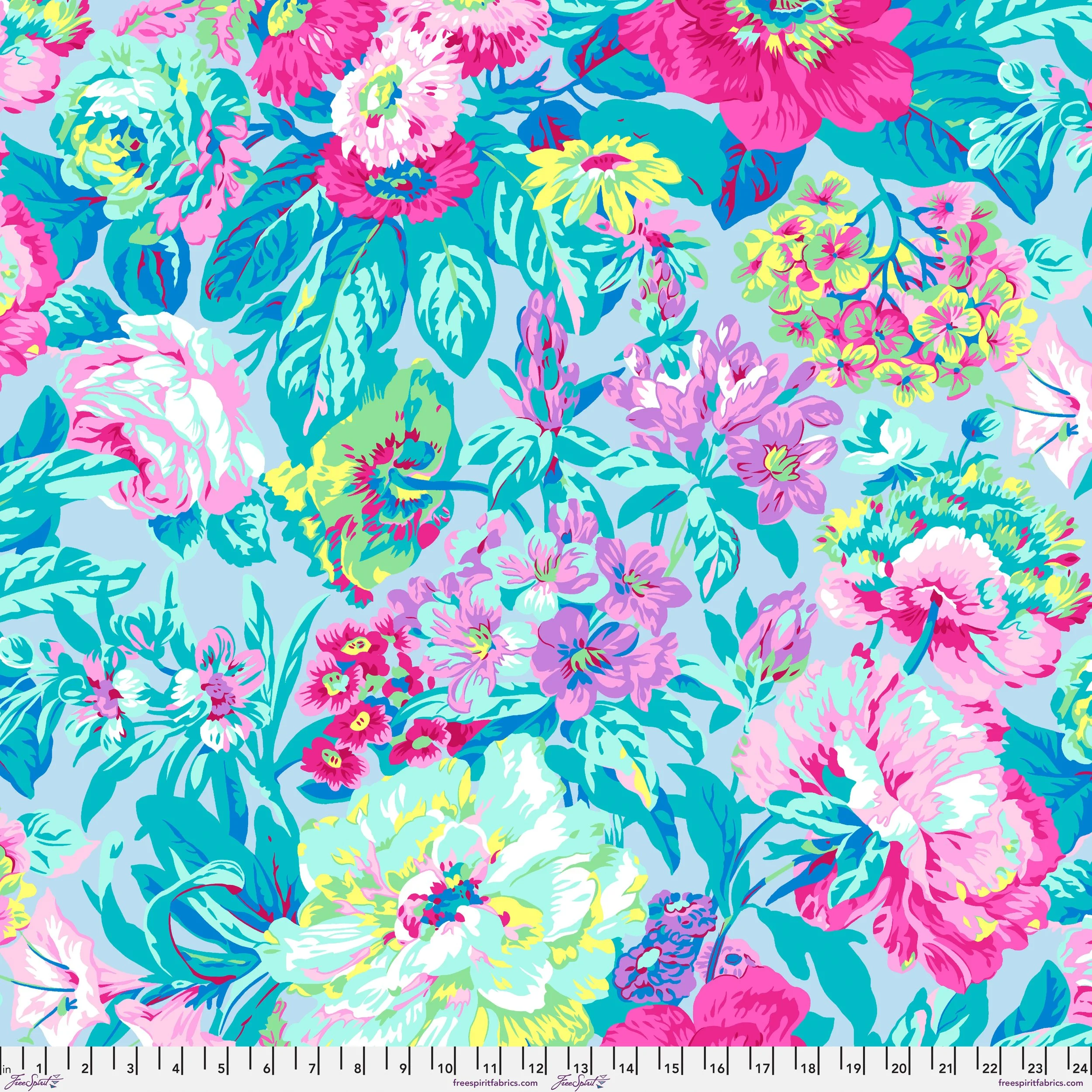 Wide Quilt Backing - Voluptuous - Pastel - Kaffe Fassett Collective