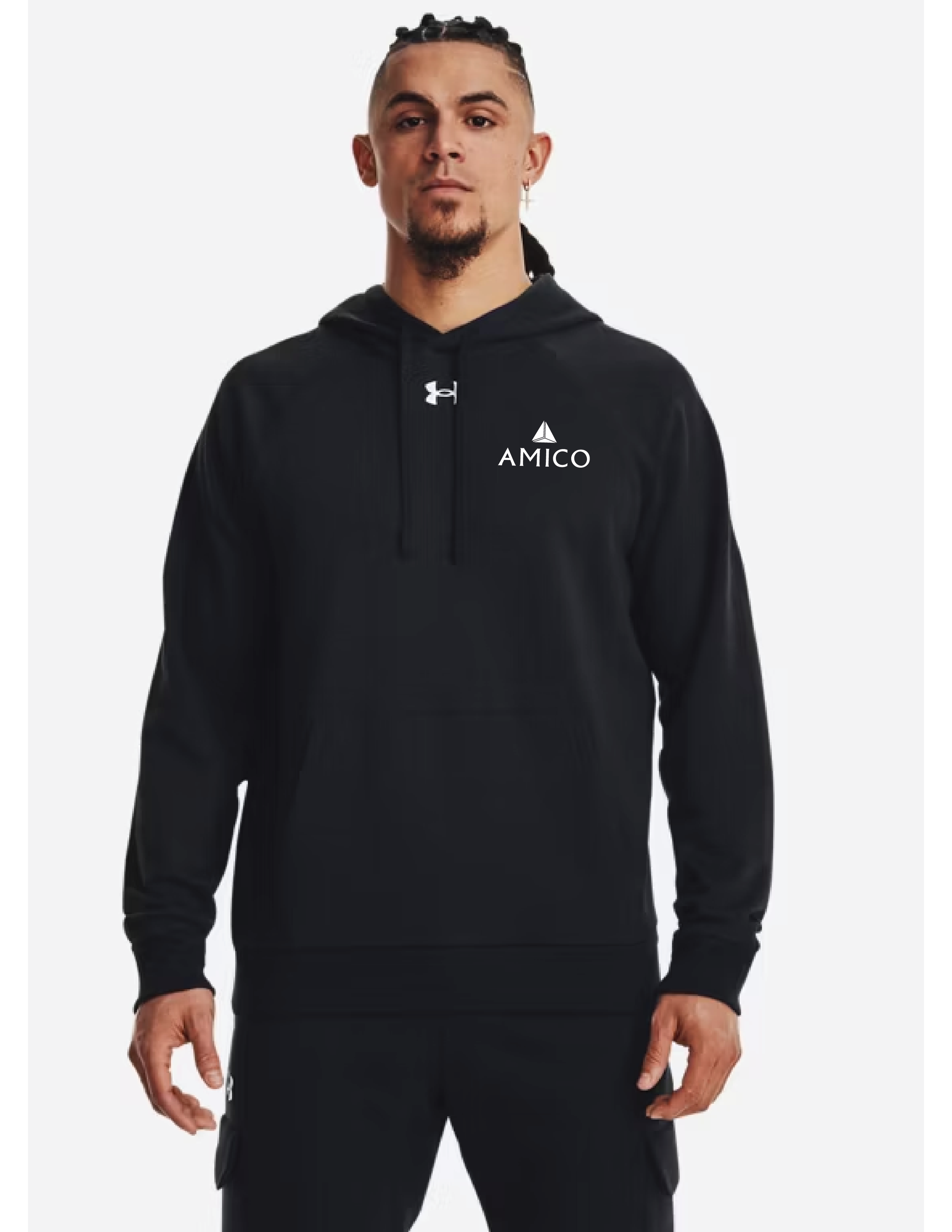 Amico - Men's UA Rival Fleece Hoodie - 1379757 BLACK