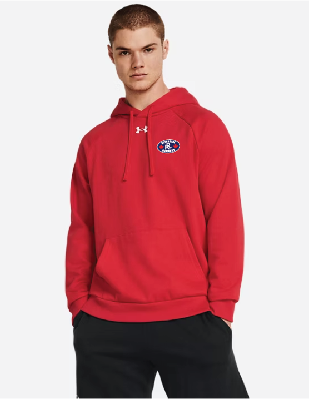 RR - Men's UA Rival Fleece Red Hoodie - 1379757