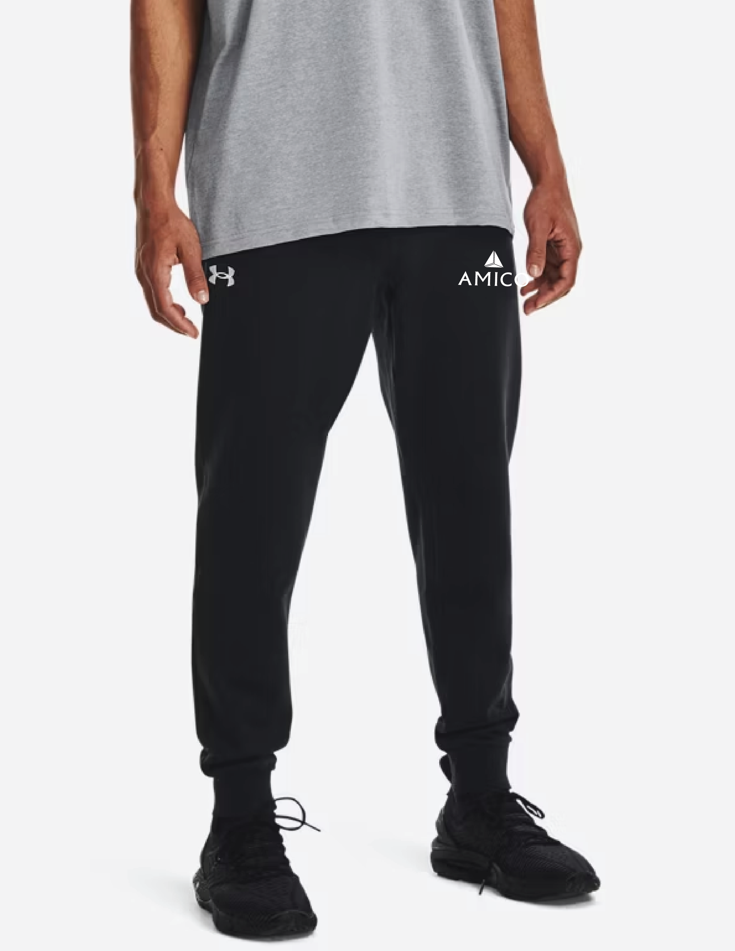 Amico - Men's UA Rival Fleece Joggers - 1379774 BLACK
