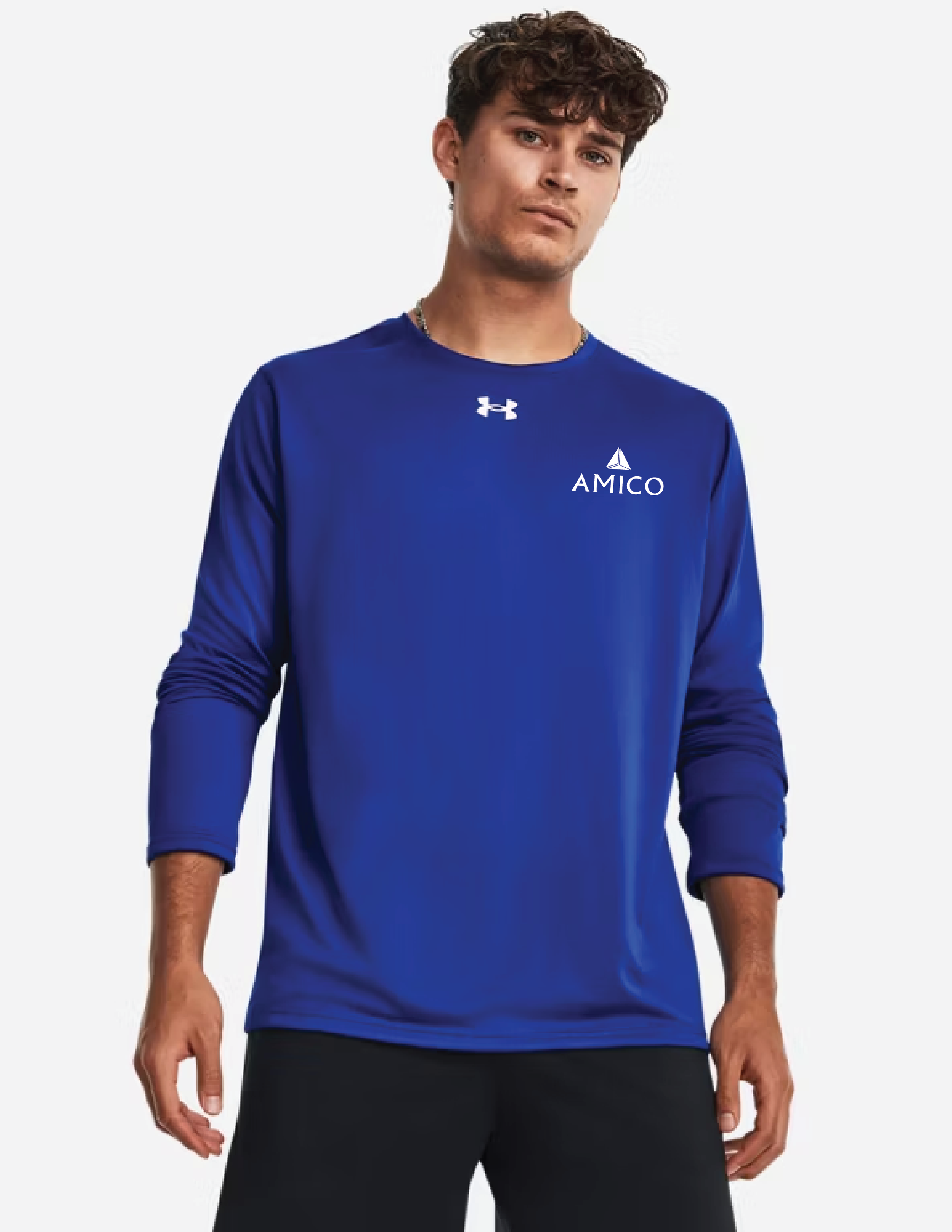 Amico - Men's UA Tech™ Team Long Sleeve - 1376843 ROYAL BLUE