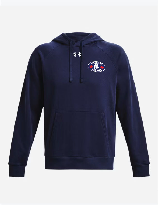 RR - Men's UA Rival Fleece Navy Hoodie - 1379757