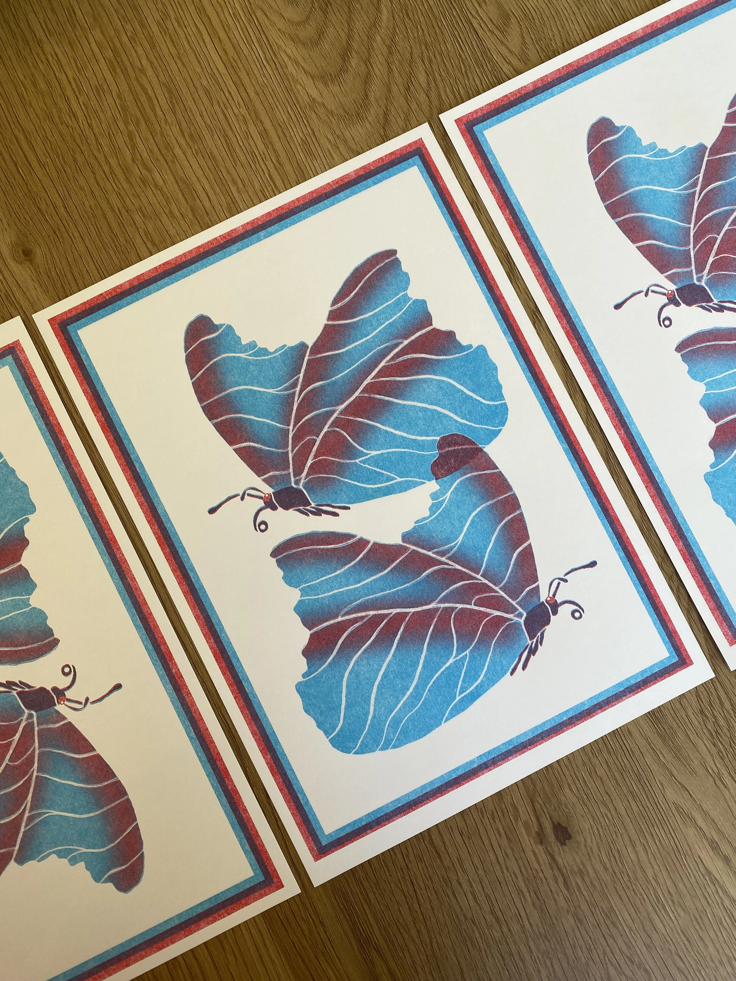 The Butterflies (Risograph Print, 2025)