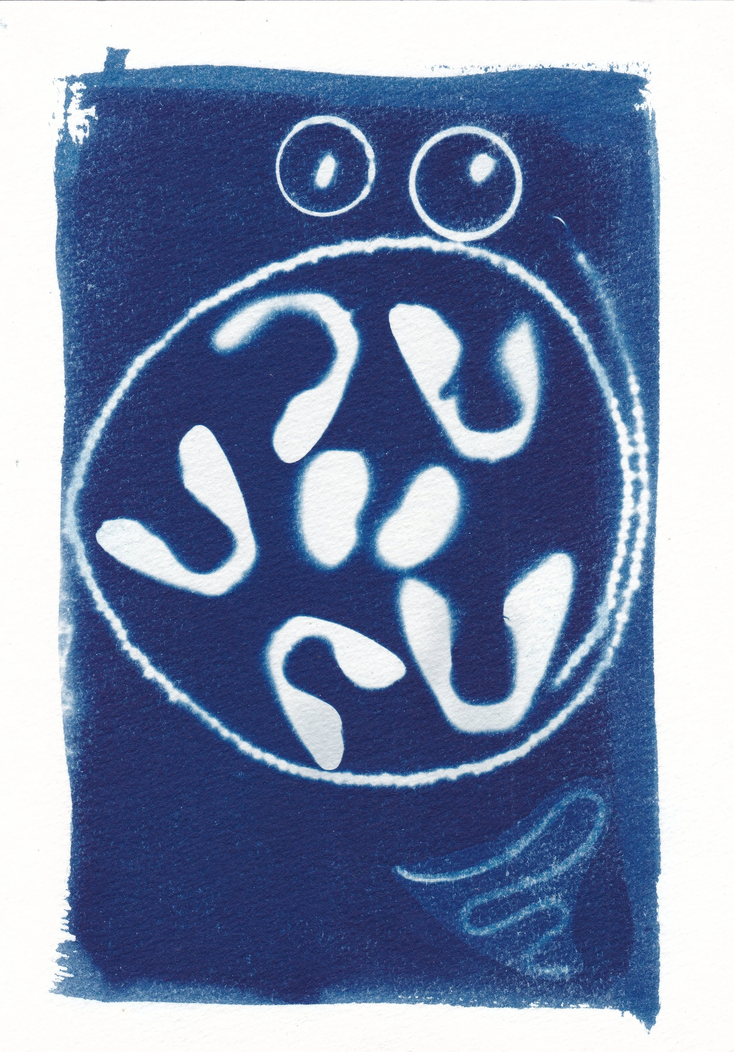 Cycles // cyanotype on 300gsm hot-pressed watercolor paper, 14.8 x 21 cm, 2025