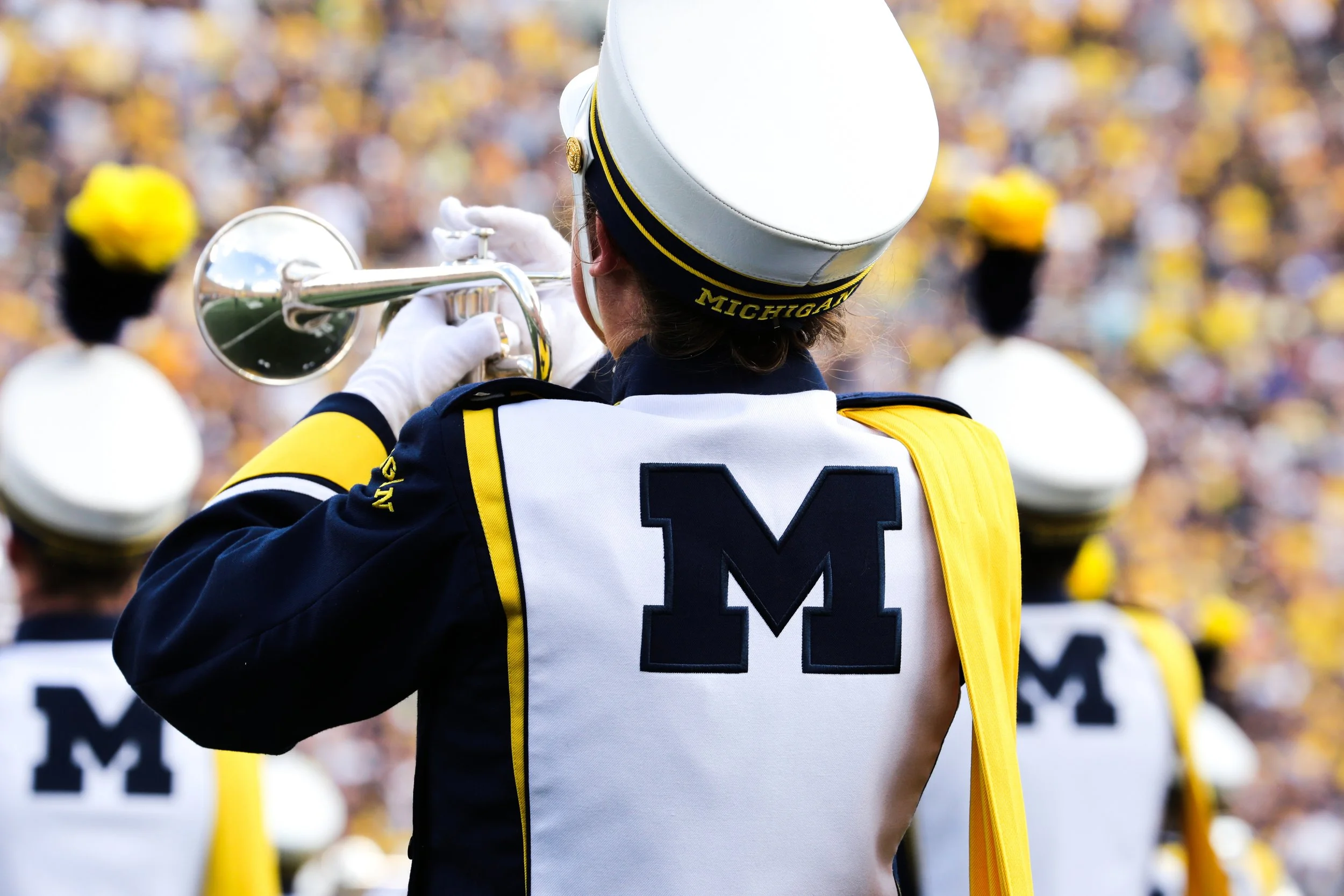 Green and White Marching Band Uniforms for rent