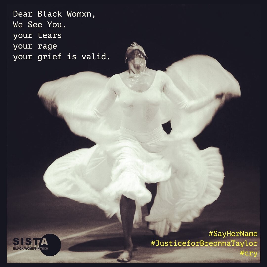 today is a hard day.
To our sistas struggling to show up today, We See You. 
.
.
#saytheirnames #wedemandjustice #cry #judithjamison #feelyourpain #sistacirclebwit #blackmindsmatter #callinblack