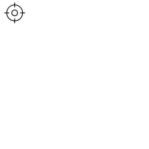 Icon representing settings or configuration, with a gear and concentric circles.