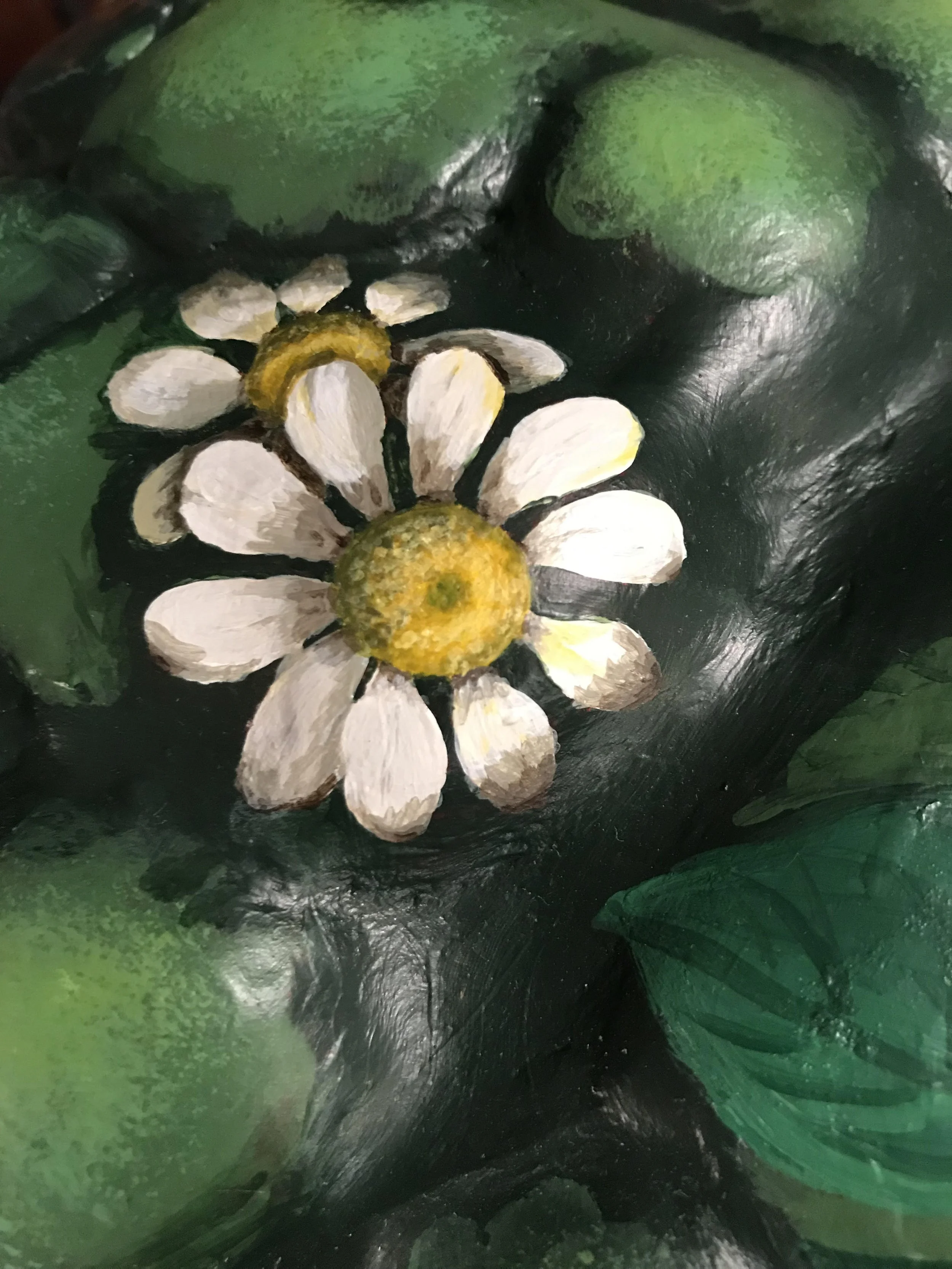 painting detail, Brain, multimedia 20" x 25"