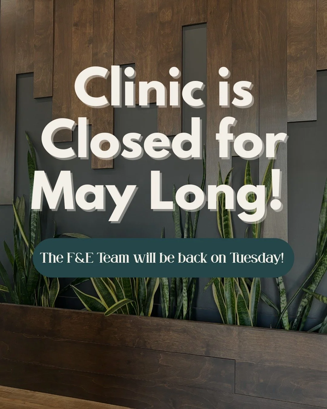 ✨May Long Weekend Hours ✨

We&rsquo;ll be taking a little break for the long weekend and will be closed Saturday through Monday.  Our team will be back to regular hours on Tuesday, and we&rsquo;ll respond to all phone calls and emails then.

Wishing 
