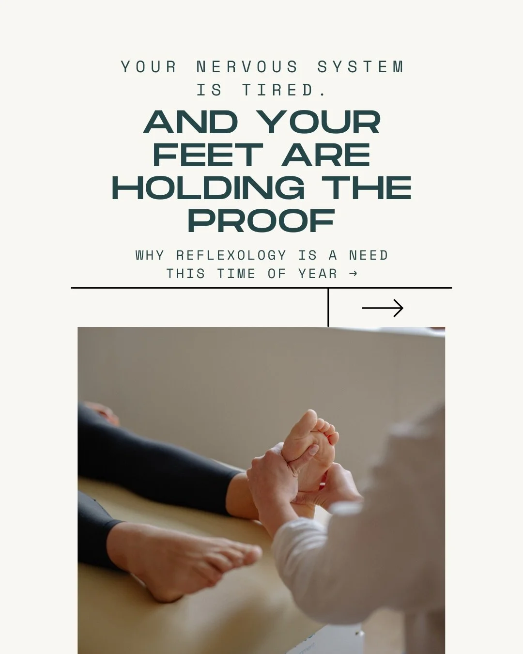 Your nervous system doesn&rsquo;t care that you&rsquo;re &ldquo;used to being stressed.&rdquo;

Cold weather. Dark mornings. Immune stress. Mental load.
It adds up.

Reflexology works through mapped pressure points in the feet that correspond to orga