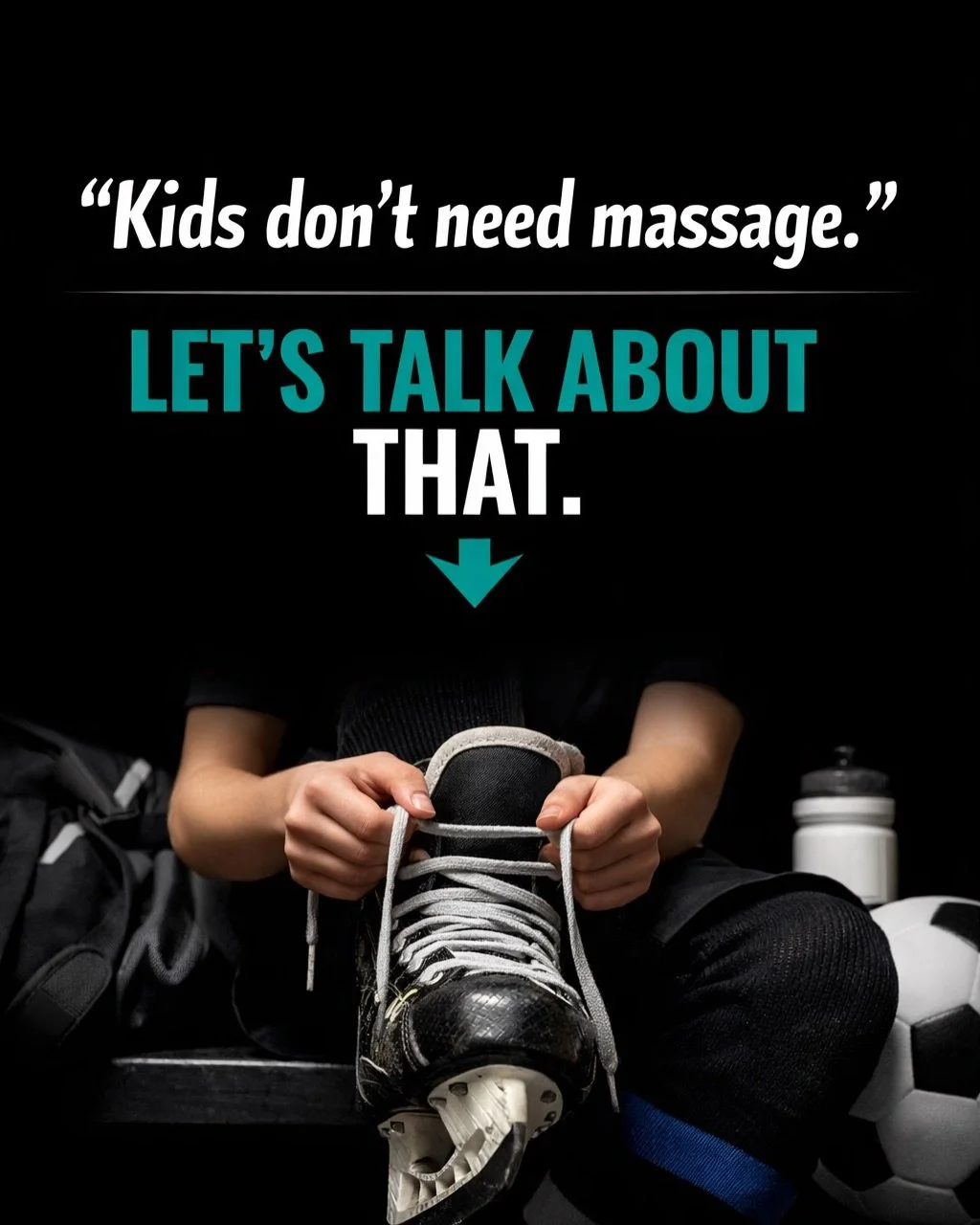 &ldquo;Kids don&rsquo;t need massage.&rdquo;
That&rsquo;s usually what we hear.

But here&rsquo;s the question no one asks:

If your 12-year-old is training 4&ndash;5 days a week&hellip;
playing rep sports&hellip;
lifting&hellip; sprinting&hellip; co