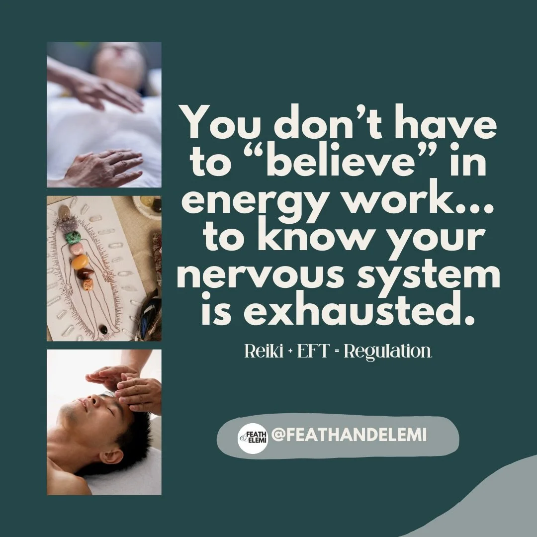 You&rsquo;ve tried talking it through.
You&rsquo;ve tried deep breathing.
You&rsquo;ve tried &ldquo;just relax.&rdquo;

But if the nervous system doesn&rsquo;t feel safe&hellip; it won&rsquo;t let go.

That&rsquo;s where Reiki + EFT (tapping) come in