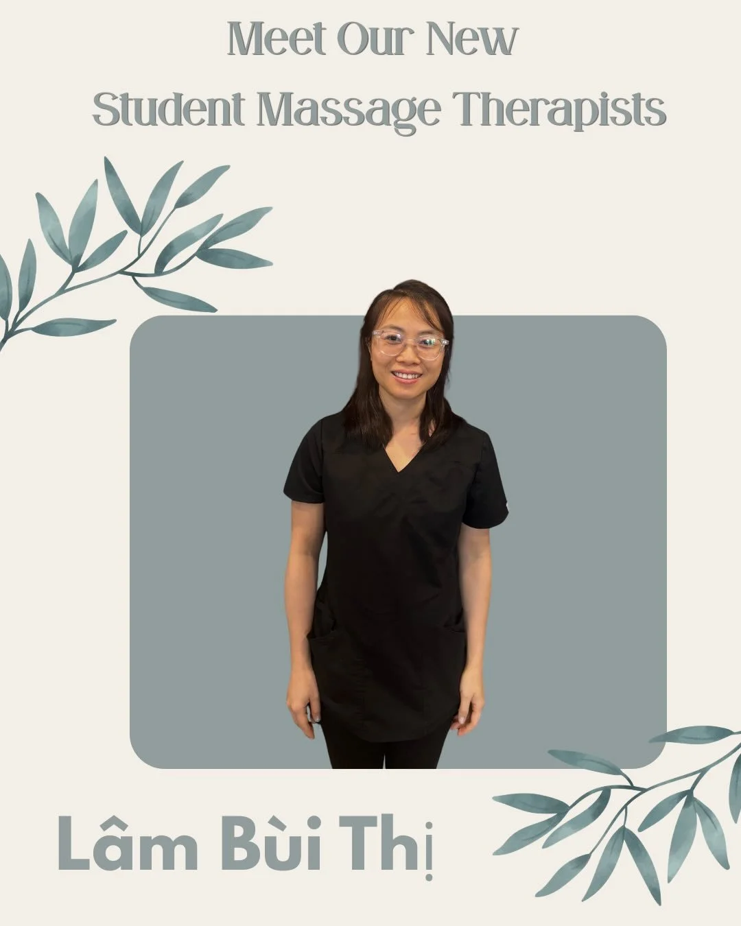 We&rsquo;re thrilled to introduce our Student Massage Therapists - Lam, Sheryl, and Emma! ☺️

Currently in their second-year practicum, they are now accepting bookings online, or you can call and book. 🤍

Please note that treatments are not billable