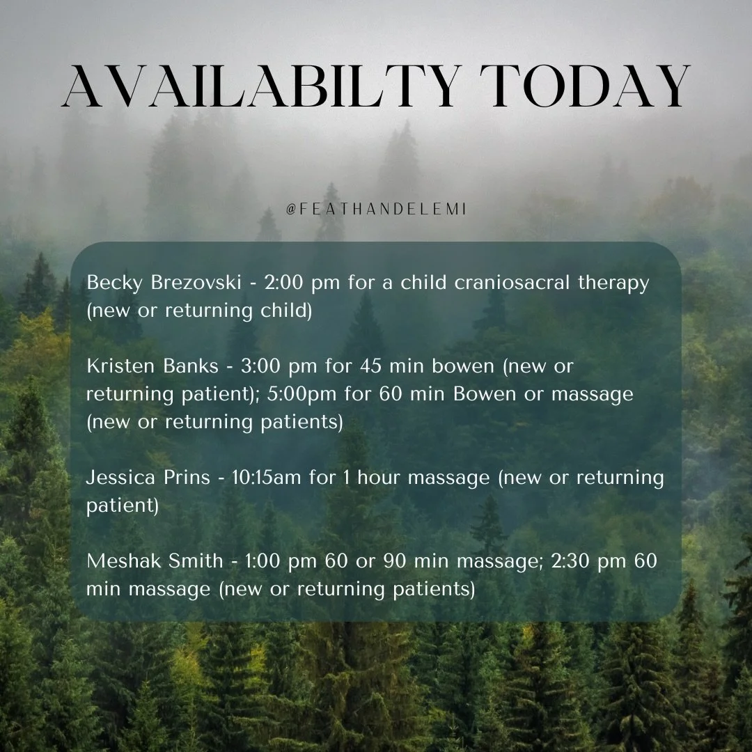 Call us 📞
DM or message us 📲
Book online 💻

A cold day calls for some self love in the form of bodywork and nervous system regulation!