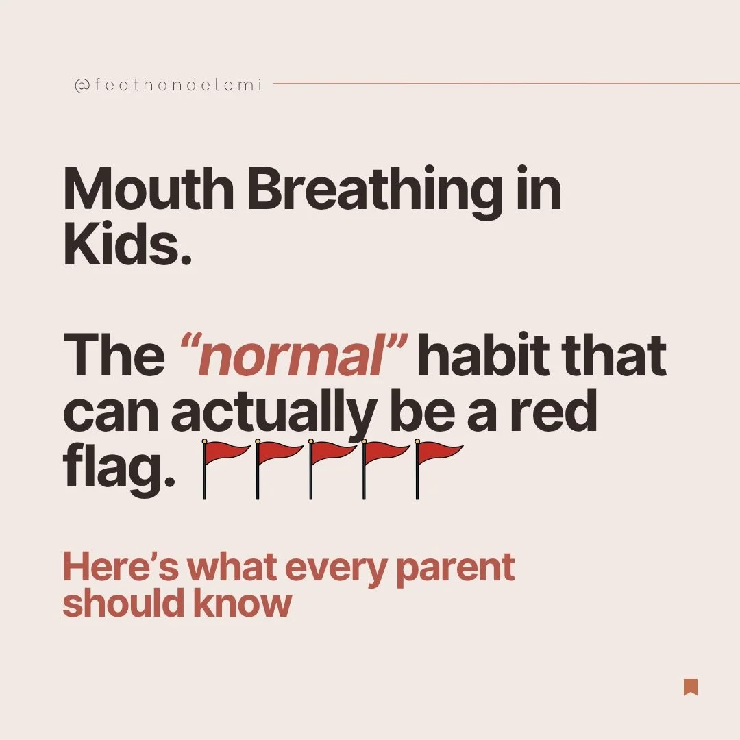 Mouth breathing in kids is often brushed off as &ldquo;just a habit,&rdquo; but what if it&rsquo;s actually the body waving a little red flag? 🚩

How our children breathe can affect so much more than we realize such as sleep, nervous system regulati