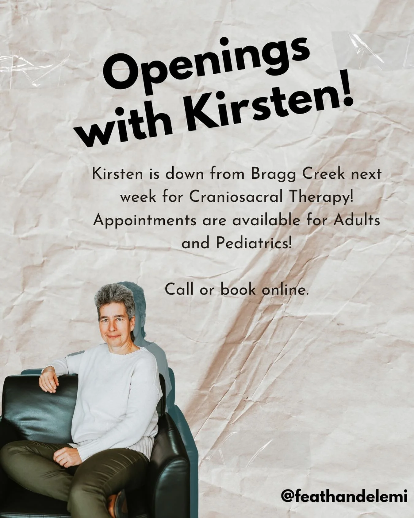 There are still many openings for Adult and Pediatric Craniosacral therapy next week.🤍

Call or book online to secure your appointment time!📞