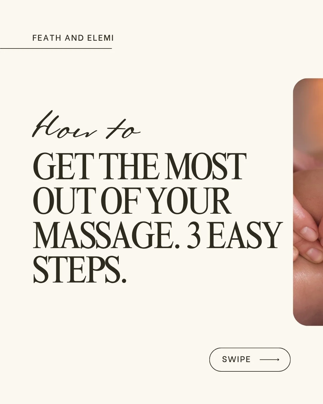 Most people think massage is only for when their body is completely falling apart, but the truth is, your body usually gives you signs LONG before that happens. 

Tension. Headaches. Jaw clenching. Poor sleep. Constant tightness. Feeling stressed but