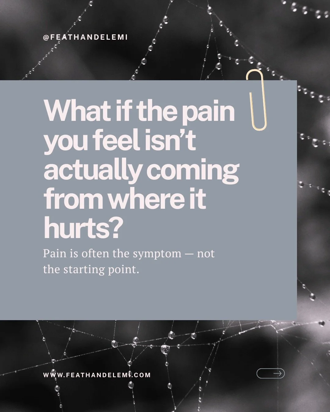 One of the most fascinating things about the body is that nothing works alone.

Fascia is connective tissue that links the entire body together &mdash; which means tension, stress, injuries, posture, jaw clenching, old compensations, and nervous syst
