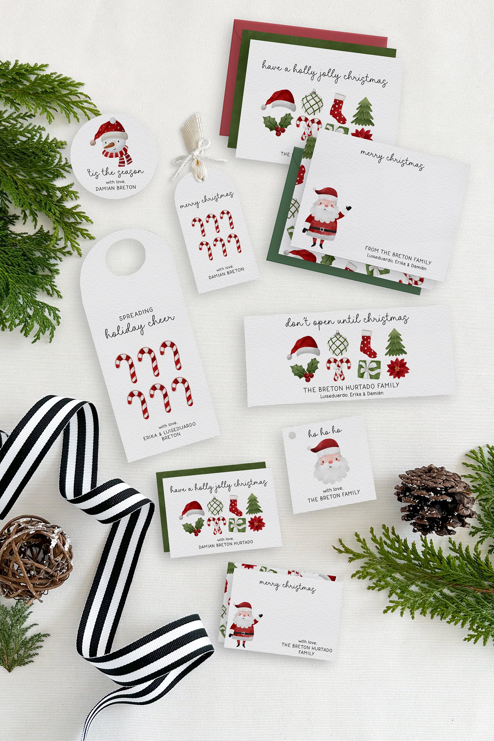Christmas Fun personal stationery box.