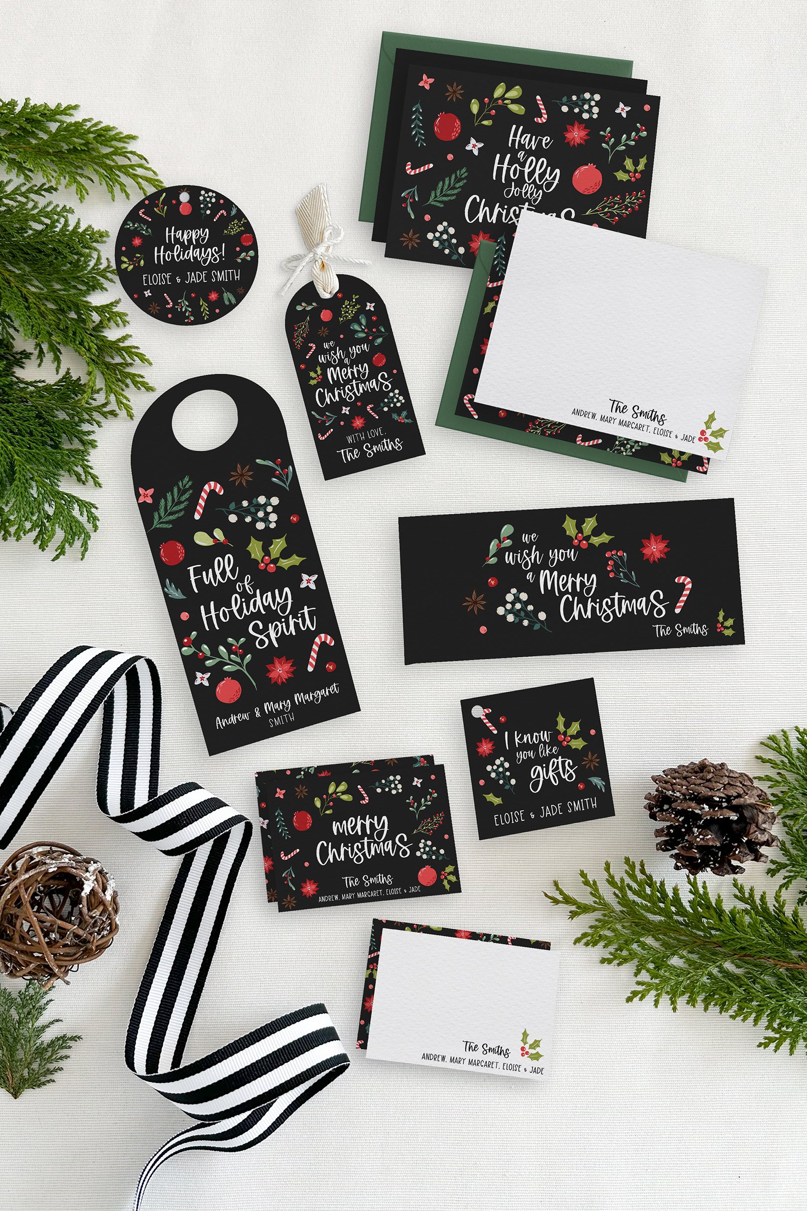 Christmas Time personal stationery box.