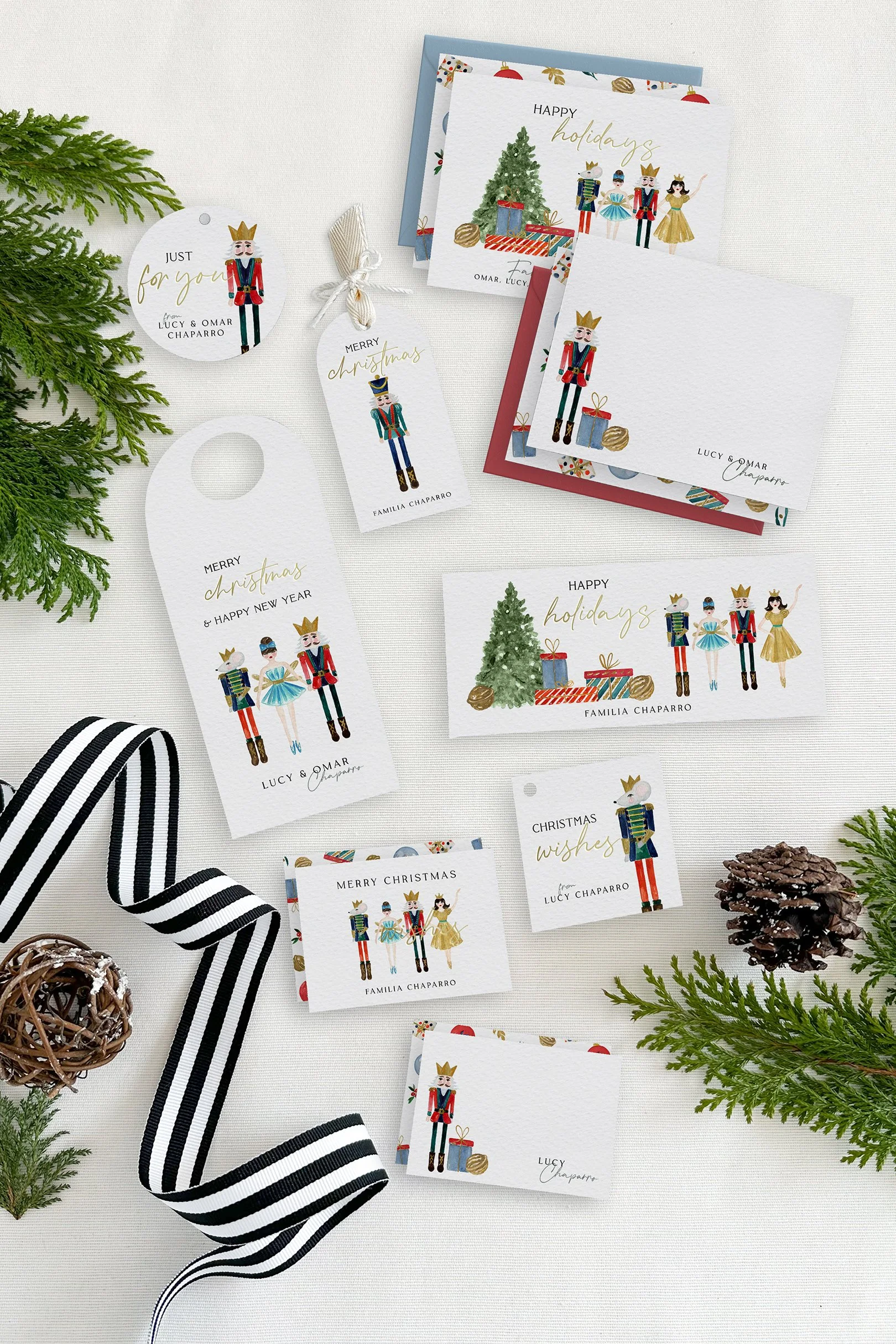 Nutcracker personal stationery box.
