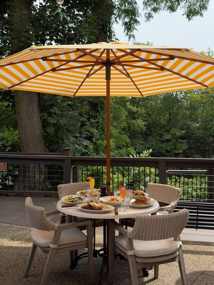 You can BRUNCH under our umbrellas this weekend.