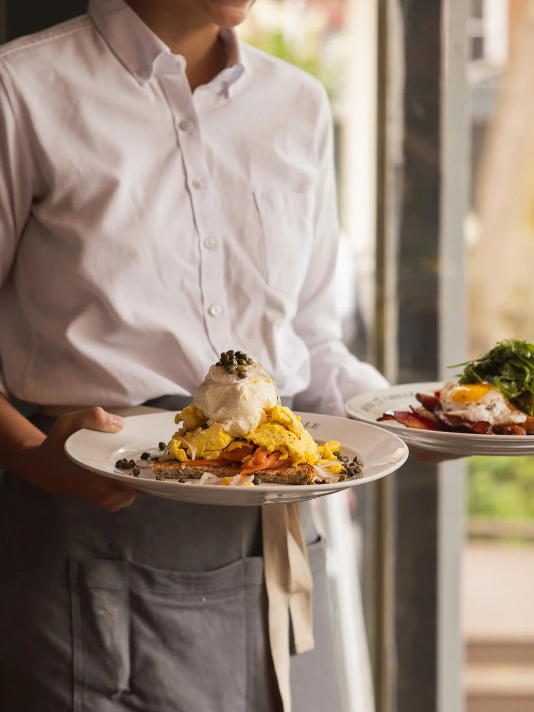 Hard to compete with the view, but brunch comes close.