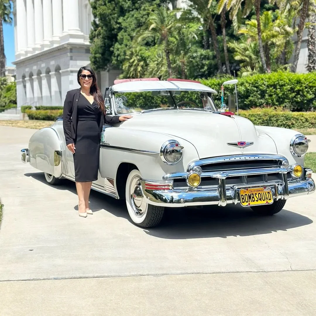 Liz with lowrider capitol.jpeg