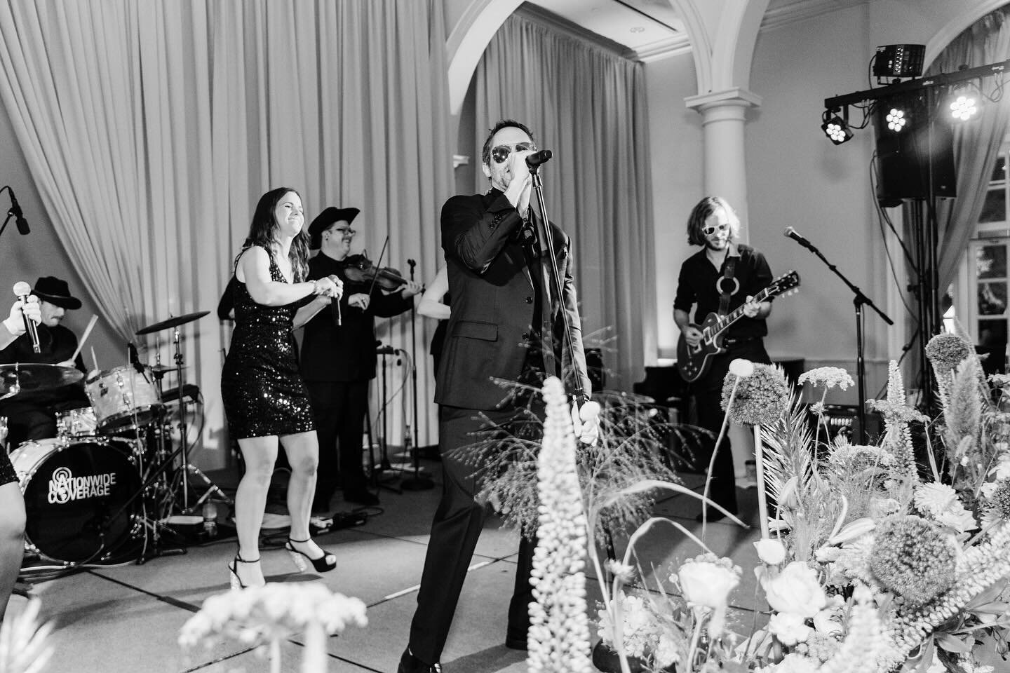No fooling around here. We're SERIOUS about bringing the high-energy music and entertainment to your next private event. 🎵  #AprilFoolsDay

📸: @lesliehollingsworthphoto 

#weddingbands #luxuryweddingplanner #weddingreceptions #weddingsinger #coverb