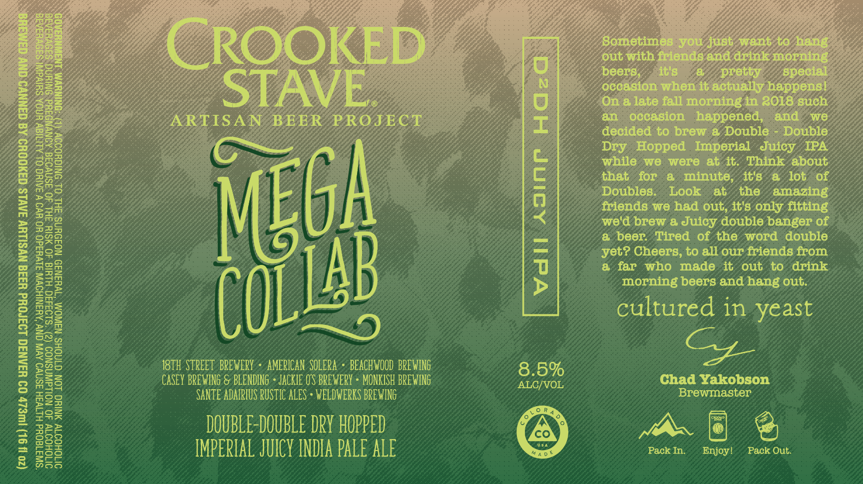 Crooked Stave Announces Plans for 2018 Black Friday Magnum Sale and Mega Collab Release in 16oz Can