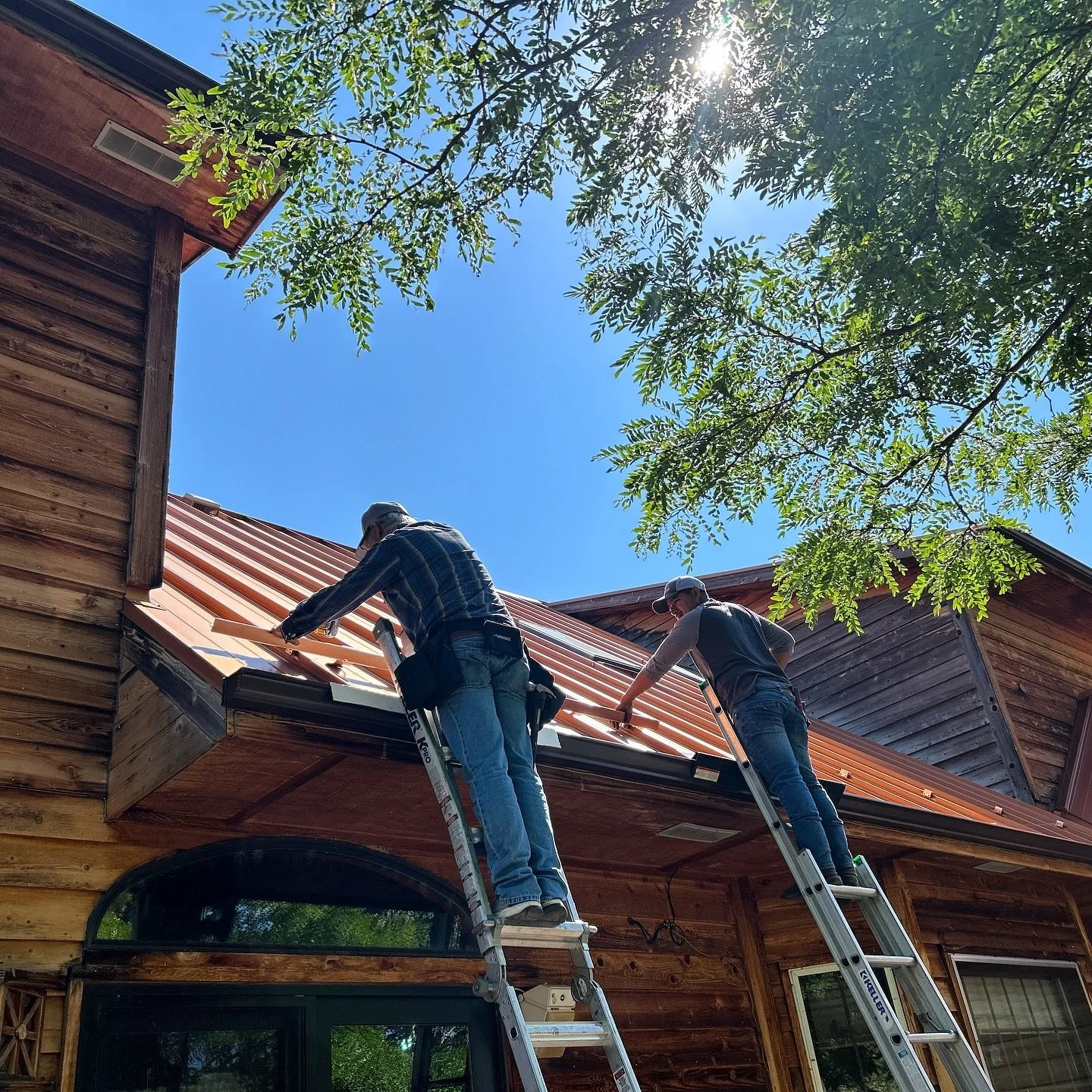 ❄️Before the Season☃️ #roofing #colorado #snowstops