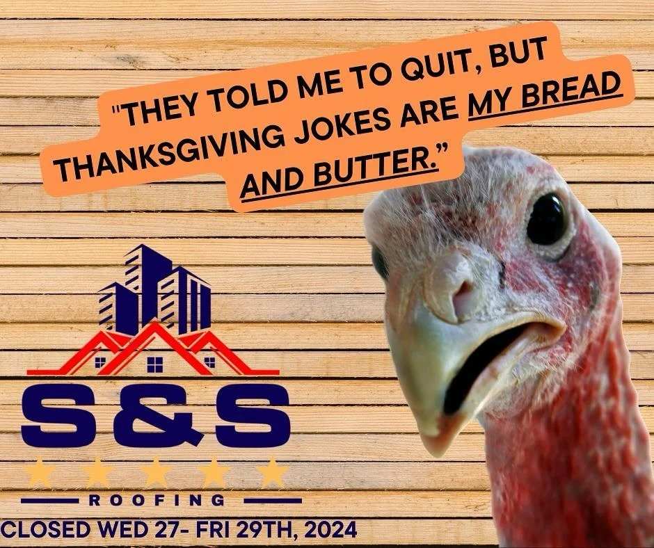 Serving up Thanksgiving humor like we serve our customers&mdash;reliable and solid! 🍞🧈 Some things are just foundational.

#Thanksgiving #smallbusiness #roofingcontractor #colorado #holiday #RoofingWithCare #roofing