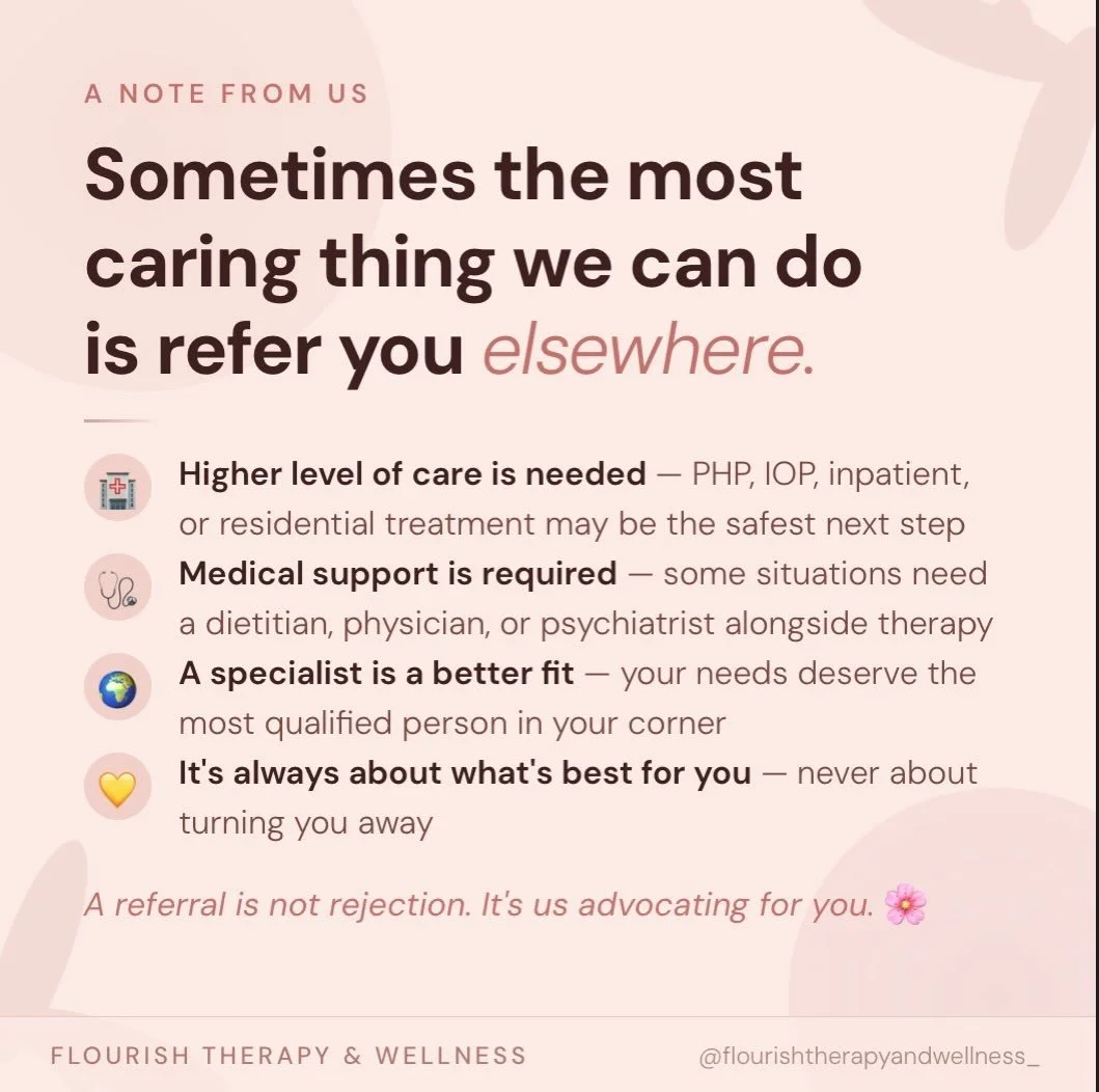 Something we want you to know. 💛

Sometimes, after working with a client, we recognize that what they need goes beyond what we can offer and that&rsquo;s okay. In fact, it&rsquo;s one of the most important things we can do.

Whether it&rsquo;s a hig