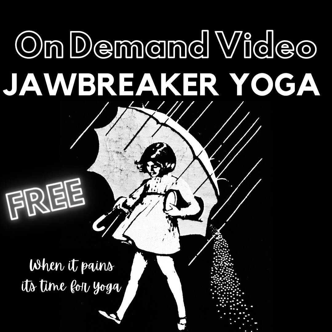 🎶IF YOU PRACTICE YOGA 
A HUNDRED TIMES
STILL WONT BE ENOUGH 🎶

Happy Jawbreaker Day!

Jawbreaker is one of my all time favorite bands!
Celebrate by practicing yoga to a @jawbreakerband Playlist! Try the FREE Sluttering Slow Flow! It&rsquo;s on-dema