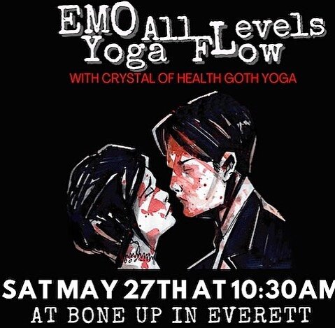 Memorial Day Weekend!

Sat May 27th at 10:30am 
EMO YOGA &lsquo;
At  @boneupbrewing in Everett

This will be held outside in the beer garden if weather is chill, inside taproom if it rains. 

Four guaranteed spots left! Will add more spots on Monday 