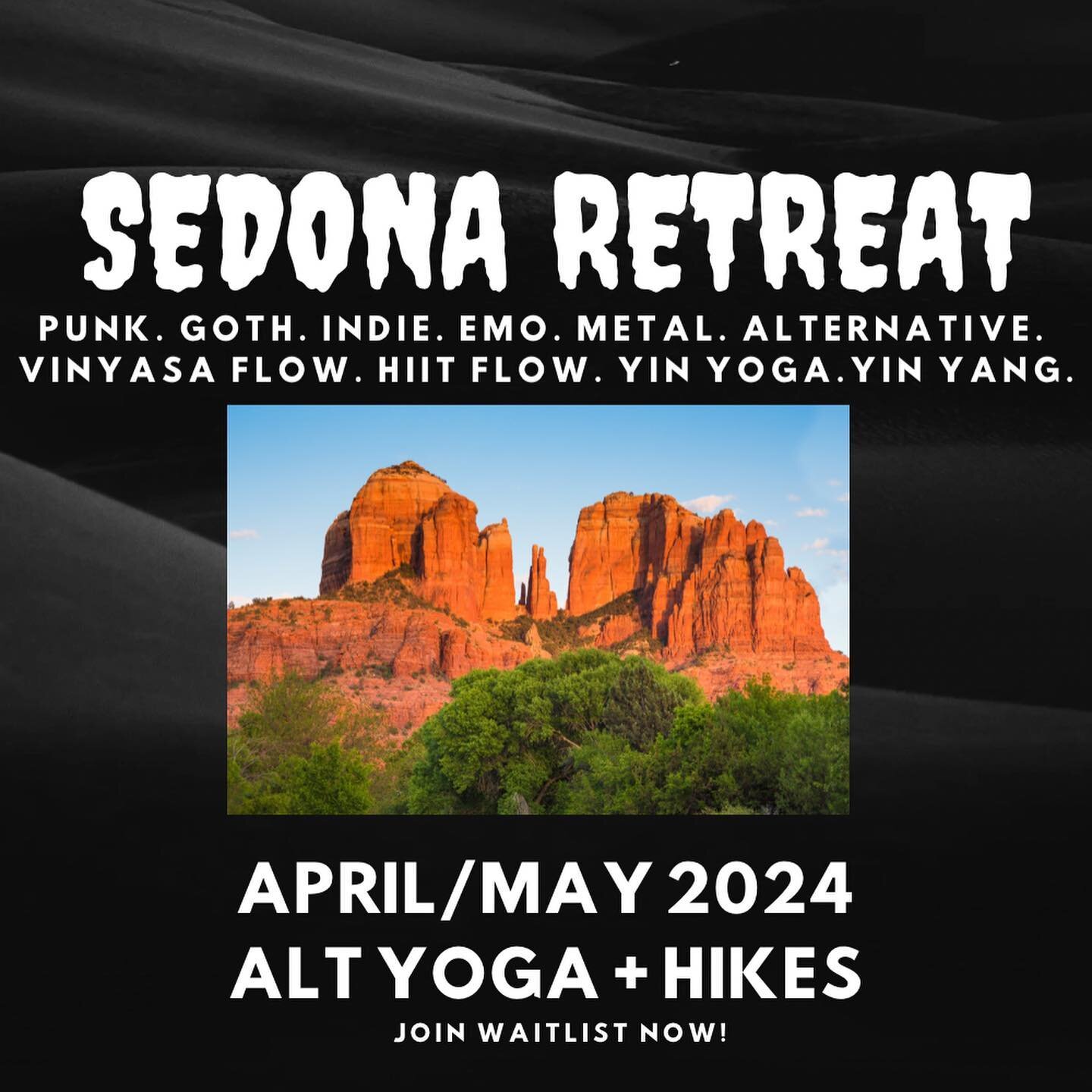 Can you imagine a yoga retreat with yoga, fitness and meditation to the sound of your favorite emo, goth and alternative bands blasting, a yoga retreat with countless adventures and memorable moments with like-minded yoga-loving elder emos, misfits a