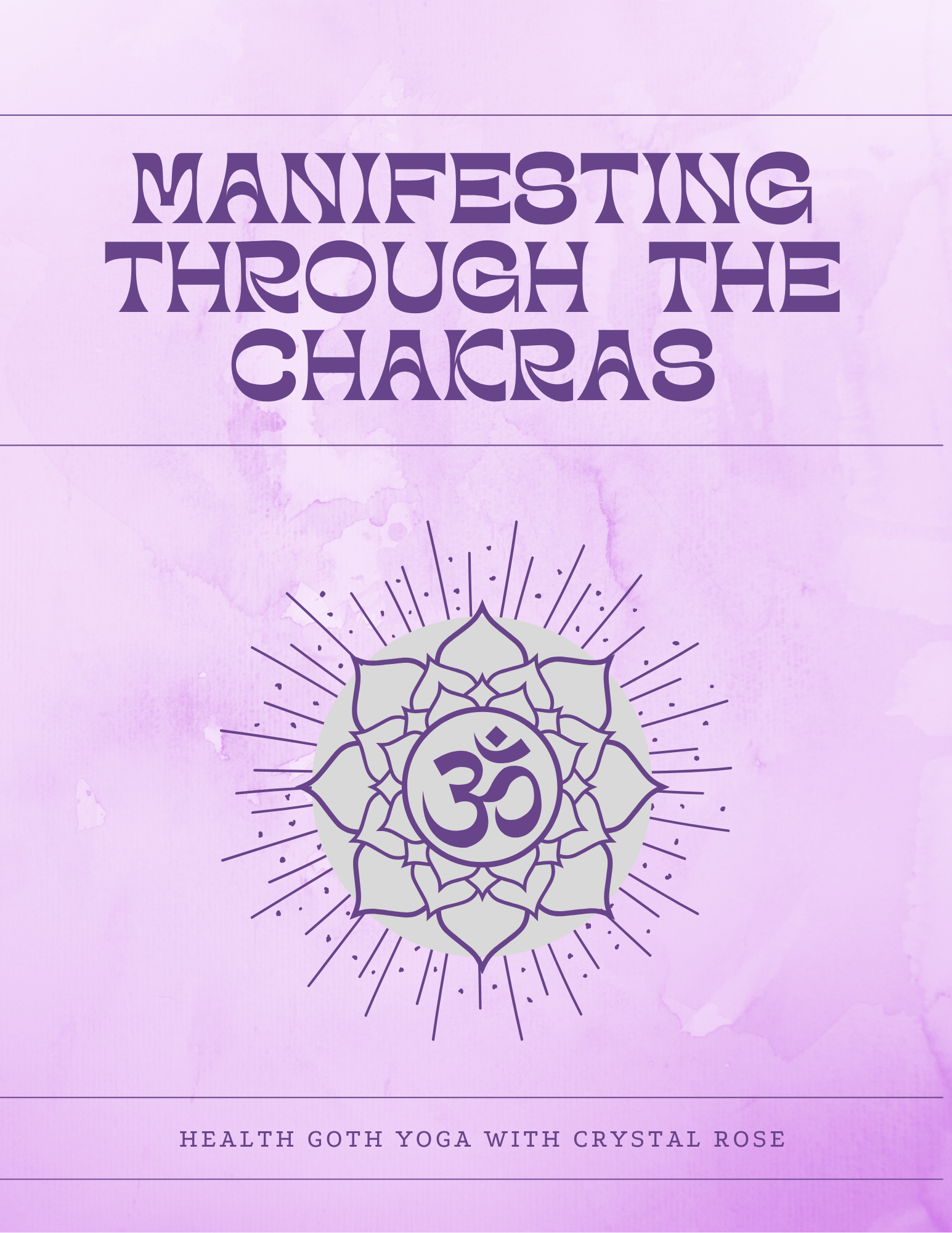 Manifesting Through The Chakras Workbook — Health Goth Yoga