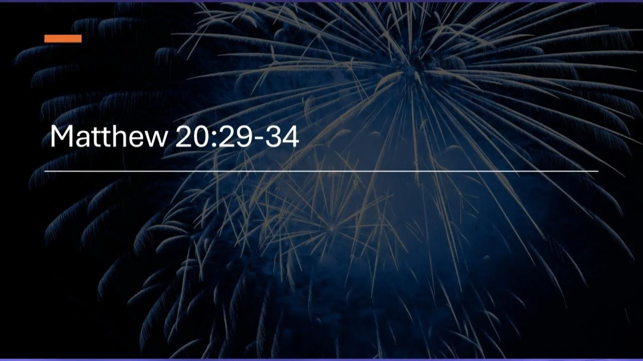 Matthew 20:29-34