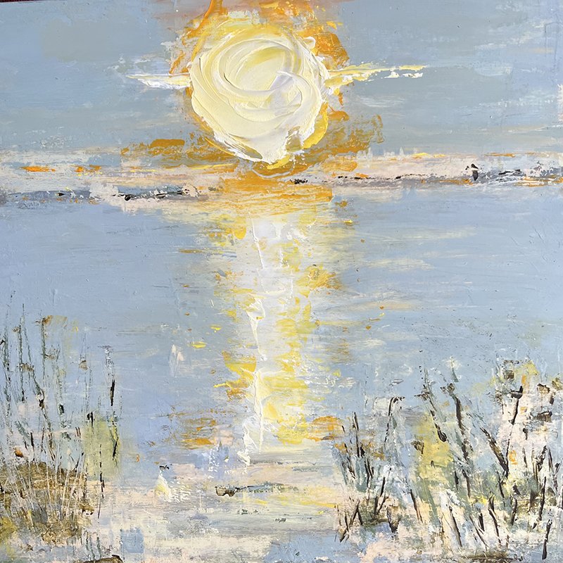 Sunrise Fleuve St. Laurent
12" x 12"
Oil on board
