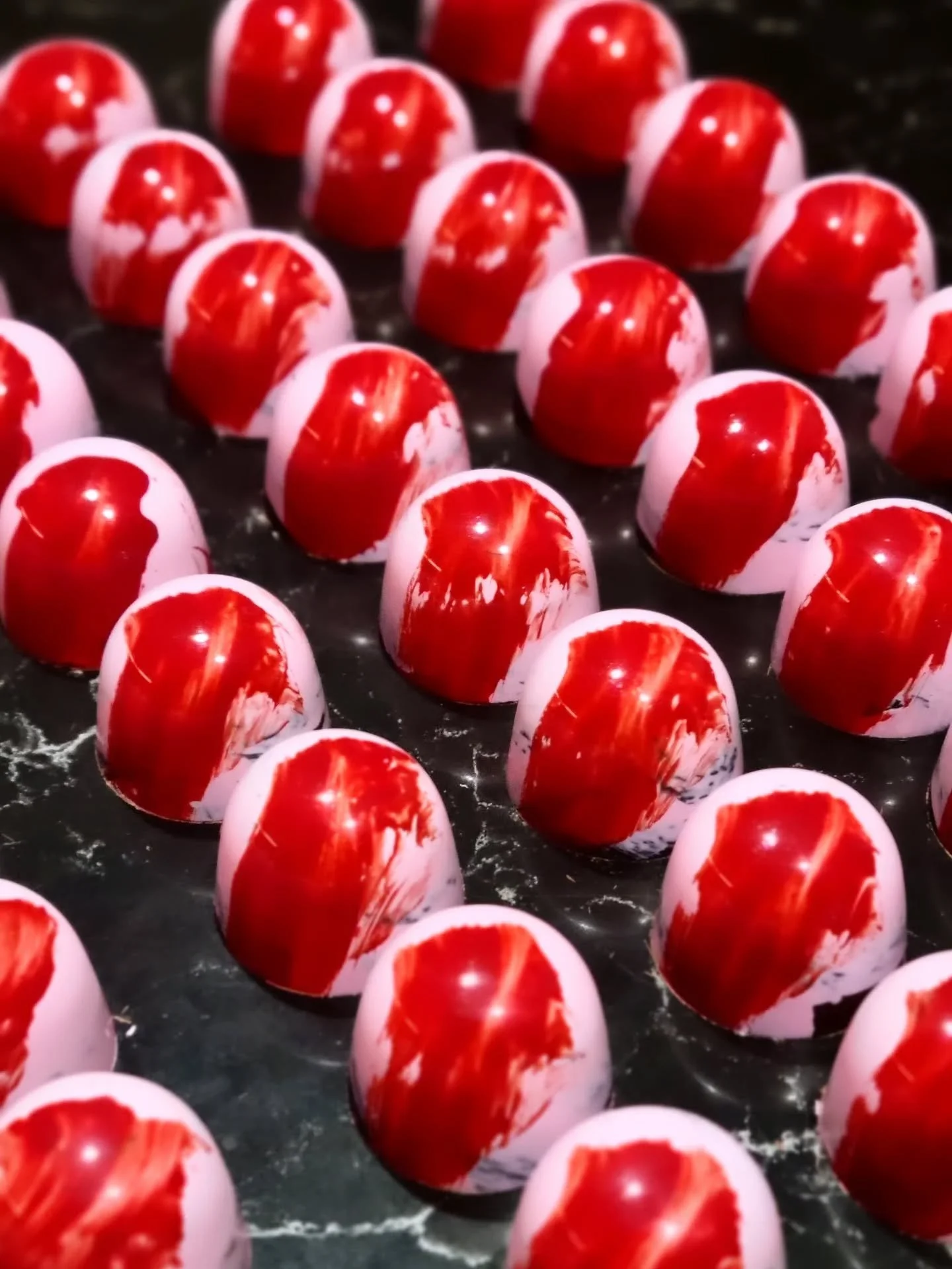 Freshly hauled this morning and oh-so irresistible &mdash; our Raspberry Blush Bonbons. A molten, silky raspberry ganache enrobed in rich dark chocolate. A moment of pure indulgence, handcrafted to seduce every sense. 🍓✨🍫❤️

#Adixions #AdixionsChoc
