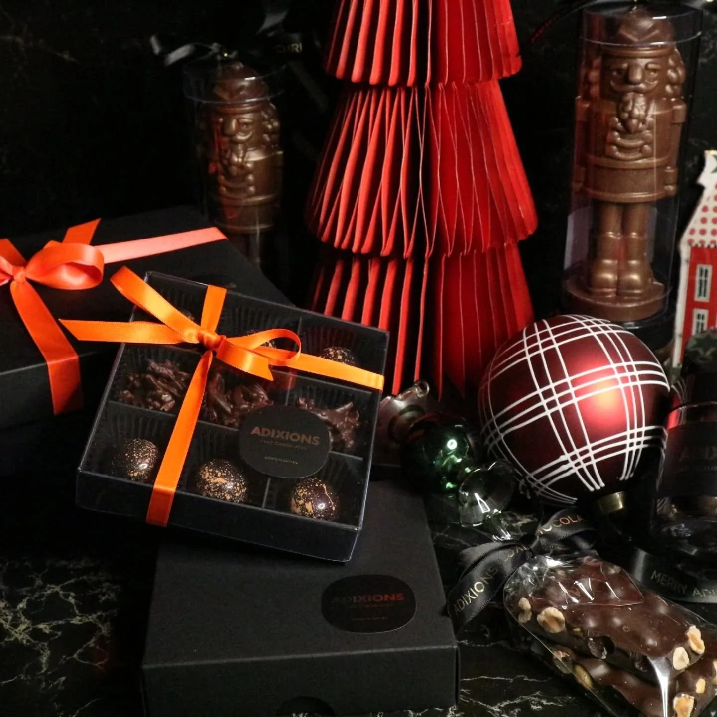 ✨ Have you picked your Christmas chocolates yet? ✨
 
Handcrafted for Christmas Magic in the Adixions studio, every swirl, shine and snap is created with passion!  Small-batch, hand-poured and polished to chocolate perfection. 🍫🎄💫❤️

Whether it&rsq