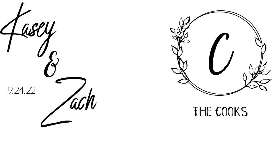 Wrap Coozies, Cook Wedding, August 2022