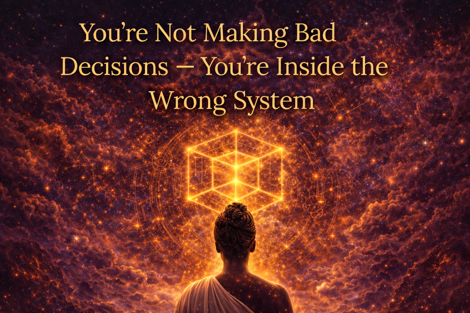 &nbsp;You’re Not Making Bad Decisions — You’re Inside the Wrong System