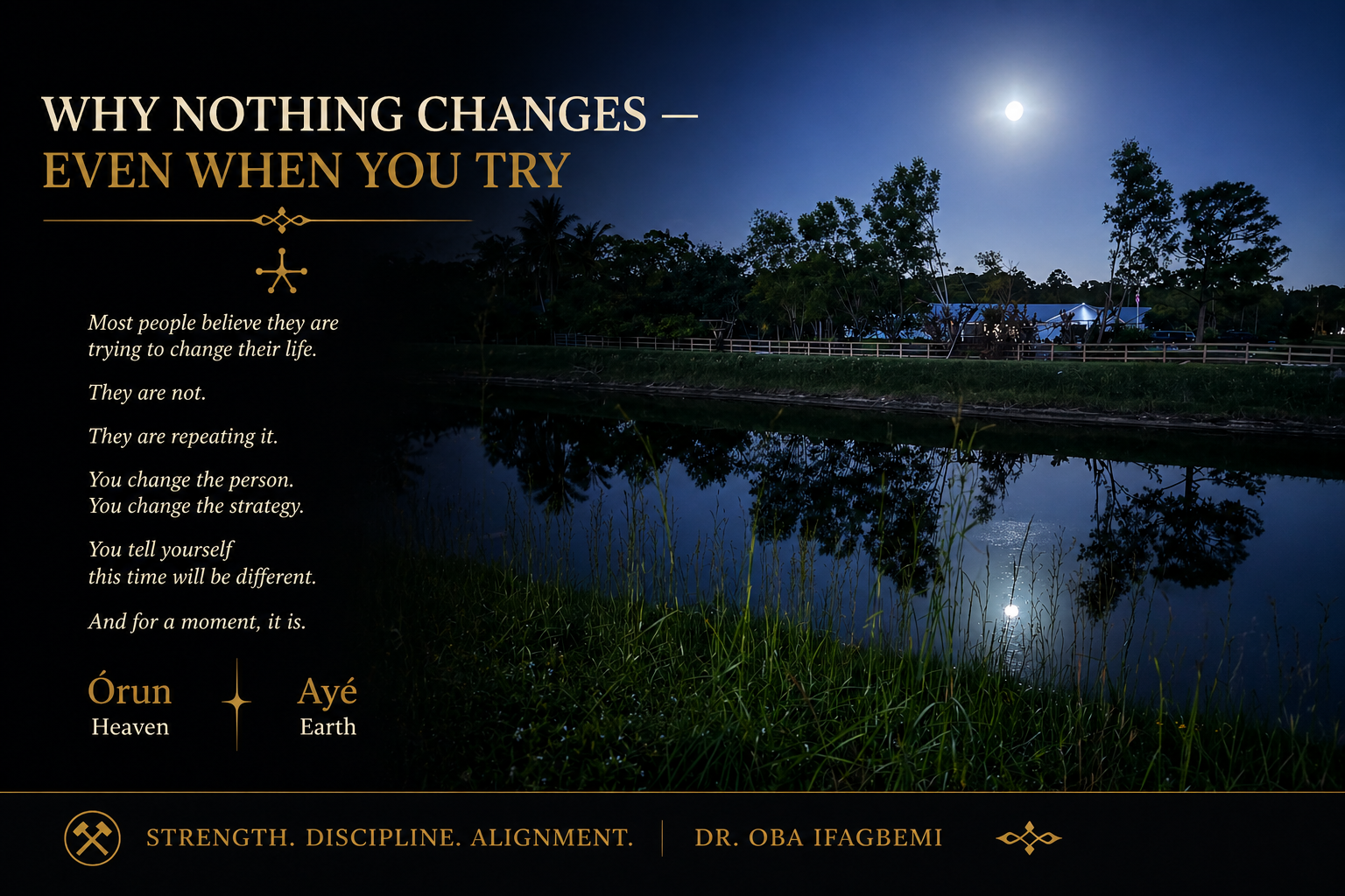 Why Nothing Changes — Even When You Try