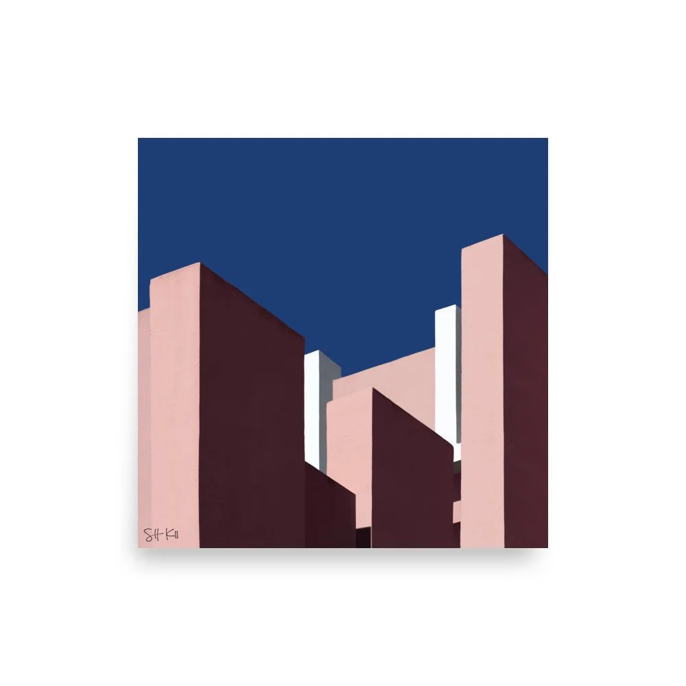Muralla Roja 06 fine art photography print, unframed, multiple sizes